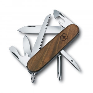 Нож перочинный Victorinox Hiker, 91 мм, 11 функций, рукоять из древесины орехового дерева