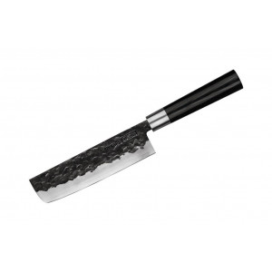 Samura Набор 3 в 1 Blacksmith SBL-0043C/Y (нож накири 168 мм, сталь, AUS-8 микарта (черный), гвоздичное масло, салфетка)