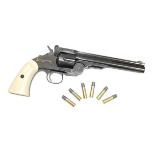 Пневматический револьвер ASG Schofield 6" Steel Grey
